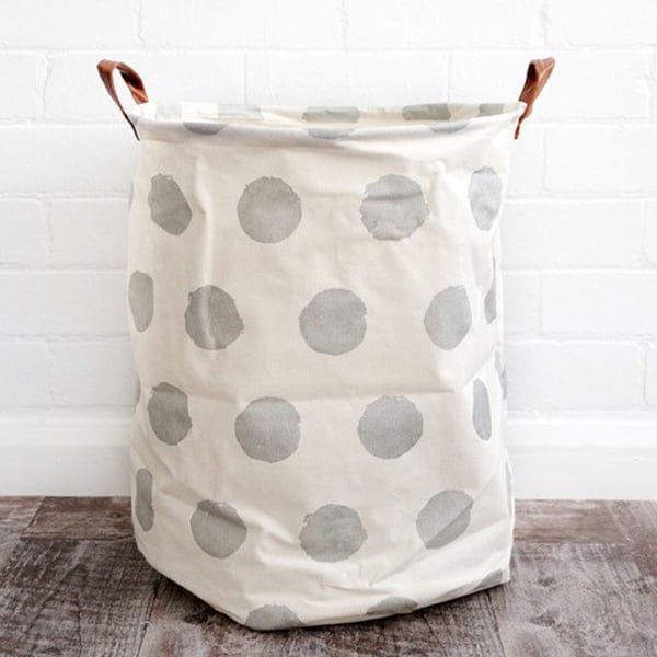 Large Folding Laundry Hamper Bucket Waterproof Coating Toy Storage Basket